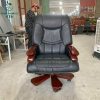 Ghế Giám Đốc Cũ Bọc Da Chân Gỗ Bền Chắc