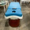 Giường Massage Cũ Bọc Da Màu Xanh Chân Gỗ