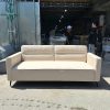 Sofa Băng Cũ Bọc Da Màu Kem Đẹp Hiện Đại