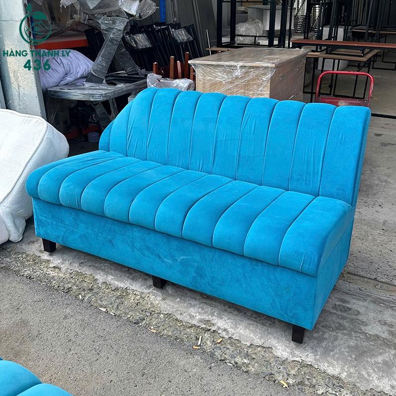 sofa-bang-cu-vai-nhung-mau-xanh-1m6-1 Sofa Băng Cũ Vải Nhung Màu Xanh 1M6 (Nhiều Mẫu)  