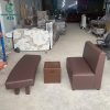 Sofa Băng Không Tay Cũ Bọc Da 3 Món