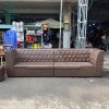 Sofa Cũ 3M2 Lưng Chần Nút Bọc Da Sang Trọng