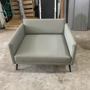 Sofa Đơn Cũ Da Màu Xám Sang Trọng