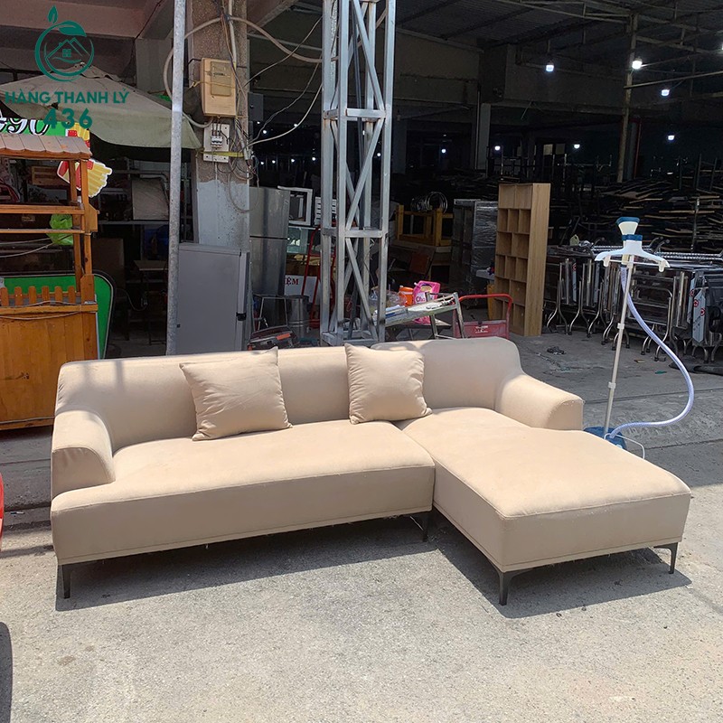 Sofa Góc L Cũ 2M3 Bọc Nỉ Màu Kem sofa-goc-l-cu-2m3-boc-ni-mau-kem-1 Sofa Góc L Cũ 2M3 Bọc Nỉ Màu Kem