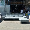 Sofa Góc L Cũ Bọc Da Tựa Lưng Êm 3M2
