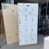 Tủ Locker Cũ 12 90CM Vân Gỗ Trắng