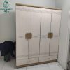 Tủ Quần Áo Cũ 1M6 Màu Kem Vân Gỗ Kèm Hai Hộc Kéo