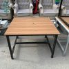 Bàn Làm Việc Khung Sắt Mặt Gỗ Cũ 1M (Nhiều Mẫu)