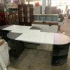Bàn Làm Việc Cụm 4 Người Cũ Có Kệ Hai Đầu