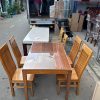 Bộ Bàn Ghế Ăn Cũ 4 Chỗ Ngồi Gọn Gàng