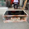 Kệ Tivi Gỗ Cũ Họa Tiết Trang Trí Nổi Bật