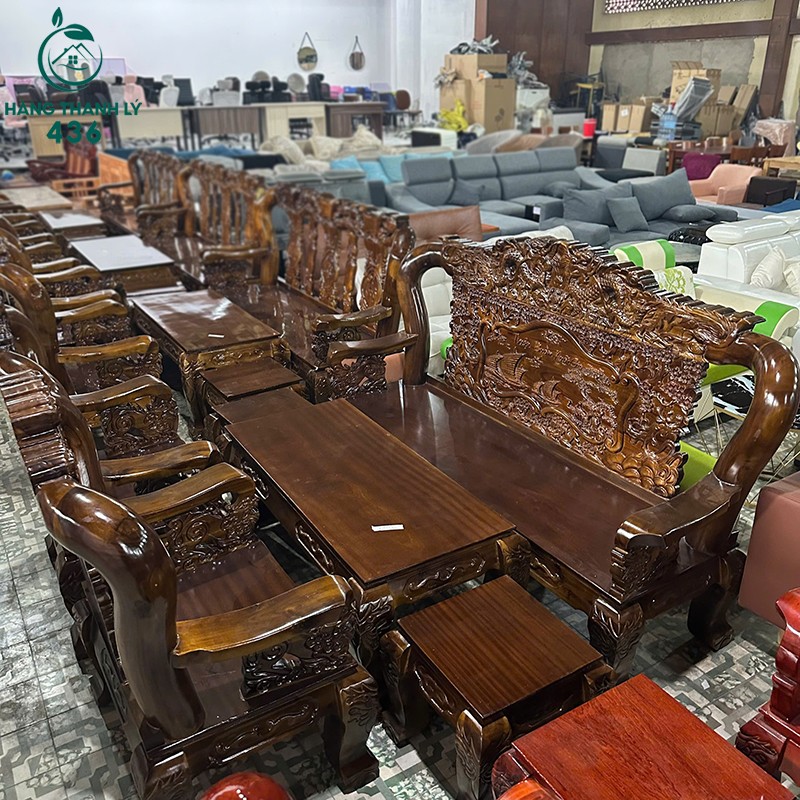 salon-go-thuan-buom-xuoi-gio-cham-rong-tay-12-moi-99-3 Salon Gỗ Thuận Buồm Xuôi Gió Chạm Rồng Tay 12 Mới 99%  