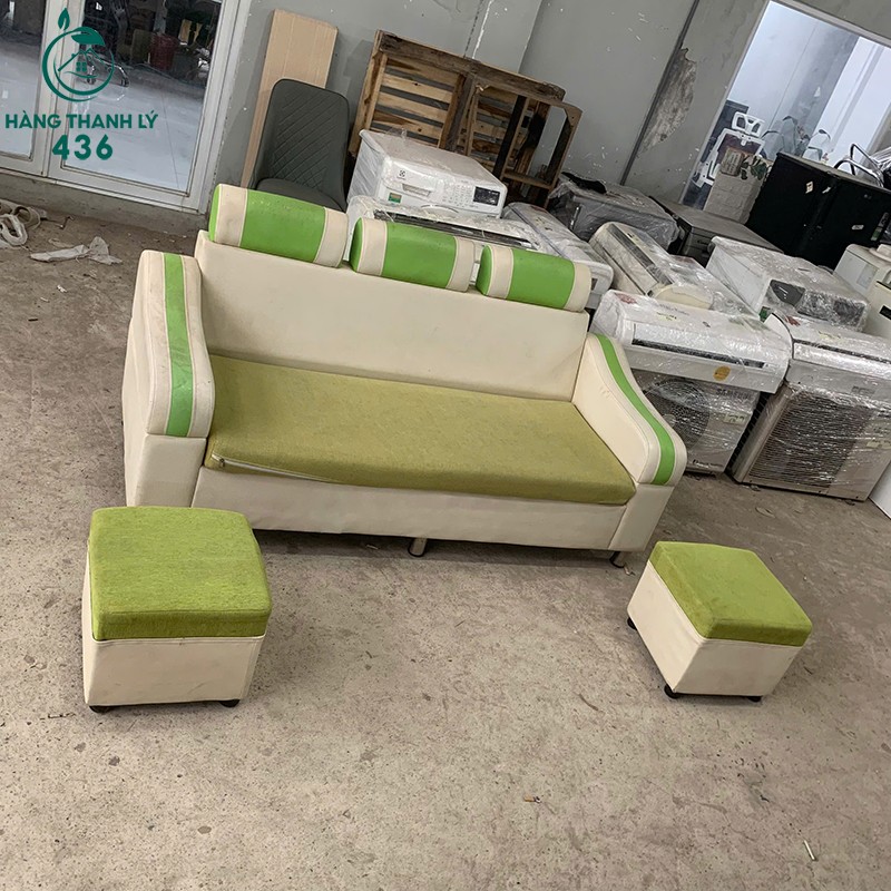 Sofa Băng Cũ Xanh Lá Kèm Đôn Vuông sofa-bang-phoi-xanh-kem-cu-kem-2-don-2 Sofa Băng Cũ Xanh Lá Kèm Đôn Vuông