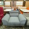 Sofa Đơn Bọc Da Cũ Màu Xám