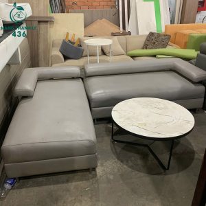 Sofa Góc L Bọc Da Cũ