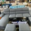 Sofa Góc L Bọc Đệm Cũ Kèm Đôn Thiết Kế Tiện Dụng 3M