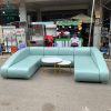 Sofa Phòng Khách Chữ U Cũ Màu Xanh Đẹp 3M1