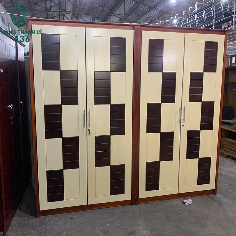 Tủ Áo Caro 4 Cánh Cũ Ngang 2m33 tu-ao-caro-4-canh-cu-ngang-2m33-2-1 Tủ Áo Caro 4 Cánh Cũ Ngang 2m33