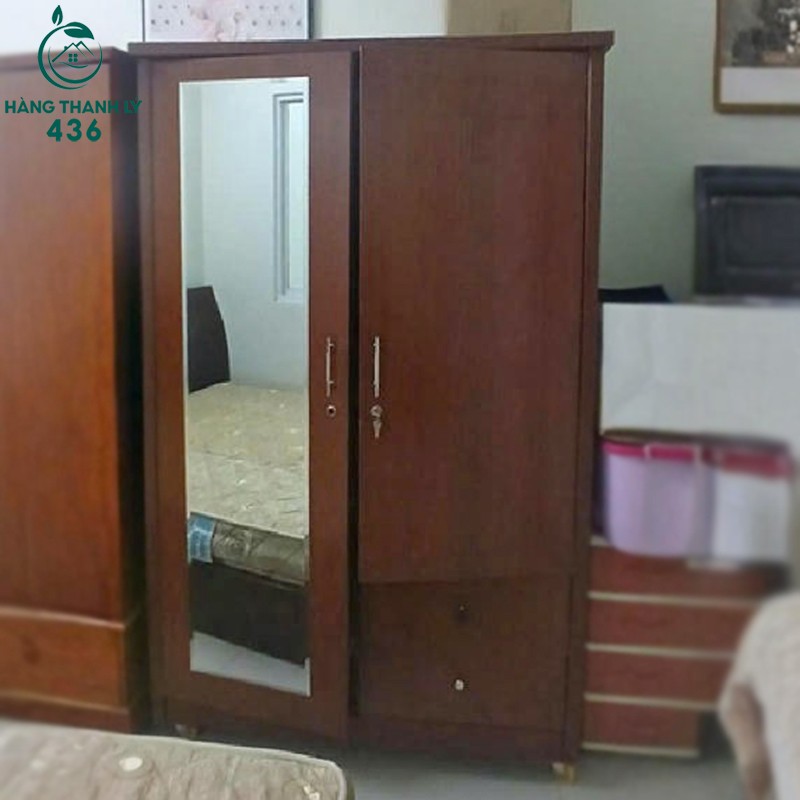 Tủ Áo Cũ Màu Nâu Có Gương Toàn Thân 1m2 tu-ao-cu-mau-nau-co-guong-toan-than-1m2-3 Tủ Áo Cũ Màu Nâu Có Gương Toàn Thân 1m2