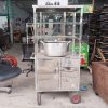 Xe Đẩy Bán Đồ Ăn Cũ Khung Inox Chắc Chắn