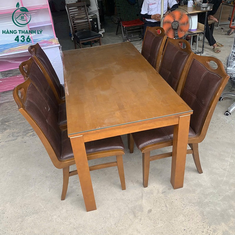 Bàn Ăn Gia Đình Cũ Kèm 6 Ghế Da Nâu ban-an-gia-dinh-cu-kem-6-ghe-da-nau-2 Bàn Ăn Gia Đình Cũ Kèm 6 Ghế Da Nâu