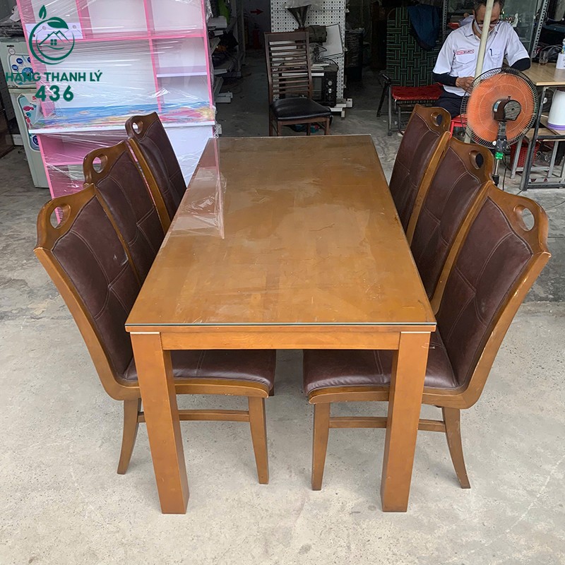 Bàn Ăn Gia Đình Cũ Kèm 6 Ghế Da Nâu ban-an-gia-dinh-cu-kem-6-ghe-da-nau-3 Bàn Ăn Gia Đình Cũ Kèm 6 Ghế Da Nâu