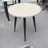 Bàn Cafe Tròn Cũ Mặt Vân Gỗ Sáng