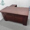 Bàn Giám Đốc Chữ L Cũ Mặt Gỗ Vân Nâu