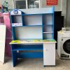 Bàn Học Sinh Liền Tủ Màu Xanh 1m2 Mới 99%