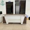 Bàn Lãnh Đạo Cũ Hai Hộc Tủ Màu Trắng Nâu