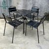 Bộ Bàn Ghế Cafe 4 Ghế Màu Đen Mới 99%