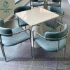 Bộ Bàn Ghế Cafe Bọc Nệm Xanh Mới 99%