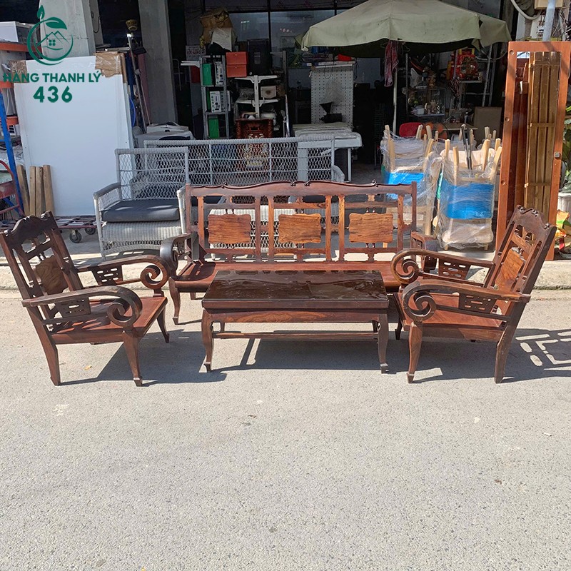 Bộ Bàn Ghế Gỗ Gõ Đỏ Cũ Cho Phòng Khách bo-ban-ghe-go-go-do-cu-cho-phong-khach-1 Bộ Bàn Ghế Gỗ Gõ Đỏ Cũ Cho Phòng Khách