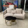 Bộ Sofa Cũ Màu Kem Có Gối Tựa Rời