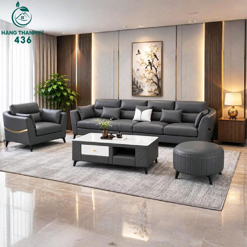 Bộ Sofa Da Gồm Băng Dài Ghế Đơn Và Đôn 2m8 Mới 99% bo-sofa-da-gom-bang-dai-ghe-don-va-don-3 Bộ Sofa Da Gồm Băng Dài Ghế Đơn Và Đôn 2m8 Mới 99%