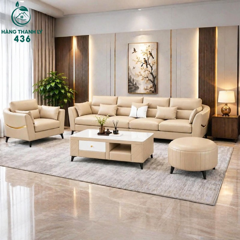 Bộ Sofa Da Gồm Băng Dài Ghế Đơn Và Đôn 2m8 Mới 99% bo-sofa-da-gom-bang-dai-ghe-don-va-don-5 Bộ Sofa Da Gồm Băng Dài Ghế Đơn Và Đôn 2m8 Mới 99%