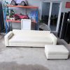 Bộ Sofa Phòng Khách Cũ Màu Trắng 2m4