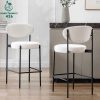Ghế Bar Bọc Nệm Trắng Khung Sắt 99%