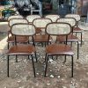 Ghế Cafe Tựa Mắt Cáo Bọc Nệm Mới 99%