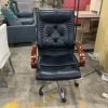 Ghế Giám Đốc Cũ Lưng Cao Bọc Da Đen