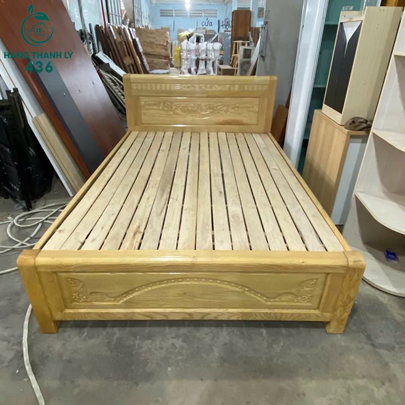 Giường Gỗ Cũ 1m4 x 2m Chạm Hoa Văn giuong-go-cu-dau-giuong-cham-hoa-van-1m4-3 Giường Gỗ Cũ 1m4 x 2m Chạm Hoa Văn