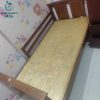Giường Gỗ Một Người Cũ Phủ Bì 1m05 X 2m