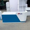 Quầy Lễ Tân Cũ Màu Trắng Xanh 1m95