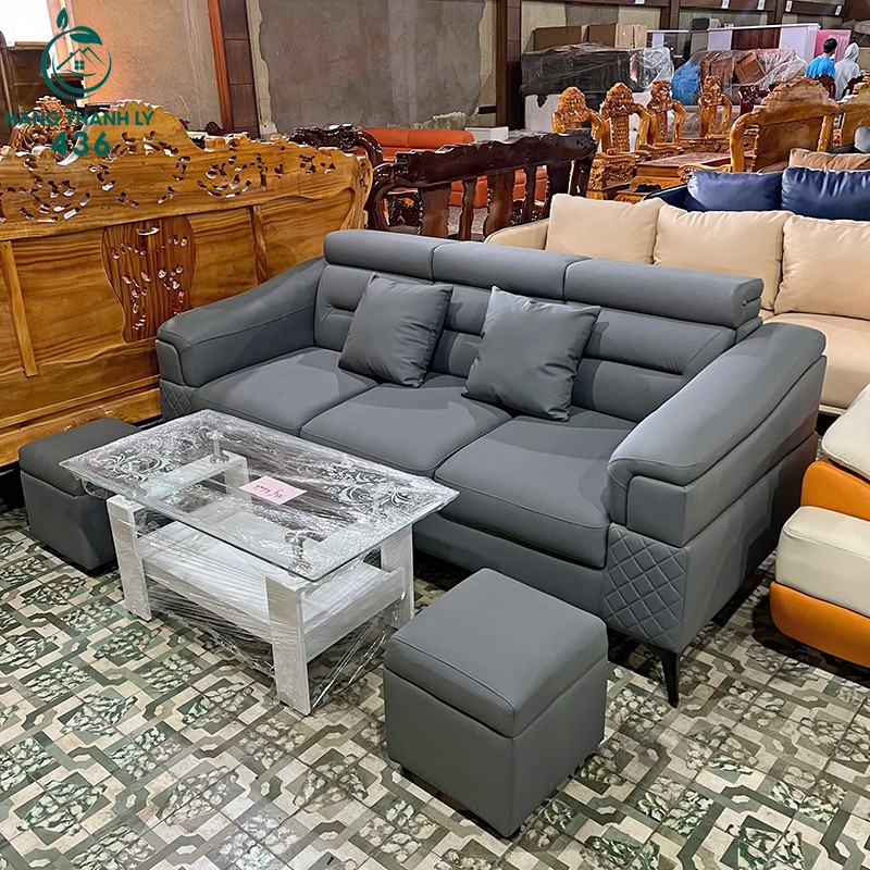sofa-bang-3-cho-boc-da-moi-99-nhieu-mau-3 Sofa Băng 3 Chỗ Bọc Da Mới 99% (Nhiều Mẫu)  