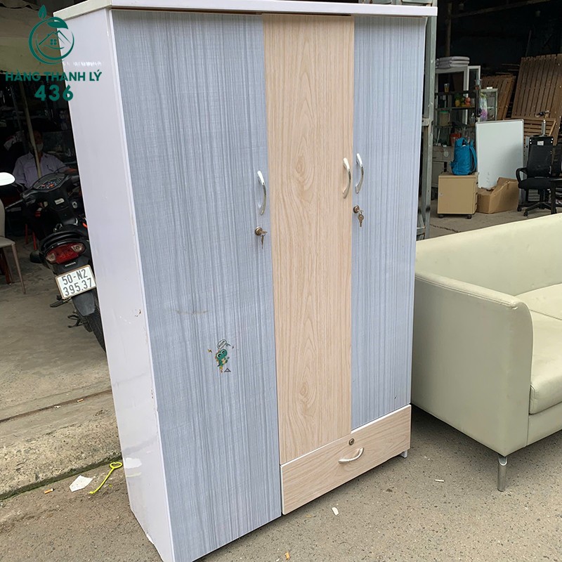 Tủ Áo Cũ 3 Cánh Có Hộc Kéo Ngang 1m01 Mới Đẹp 1m01×44-cao-1m68-1 Tủ Áo Cũ 3 Cánh Có Hộc Kéo Ngang 1m01 Mới Đẹp