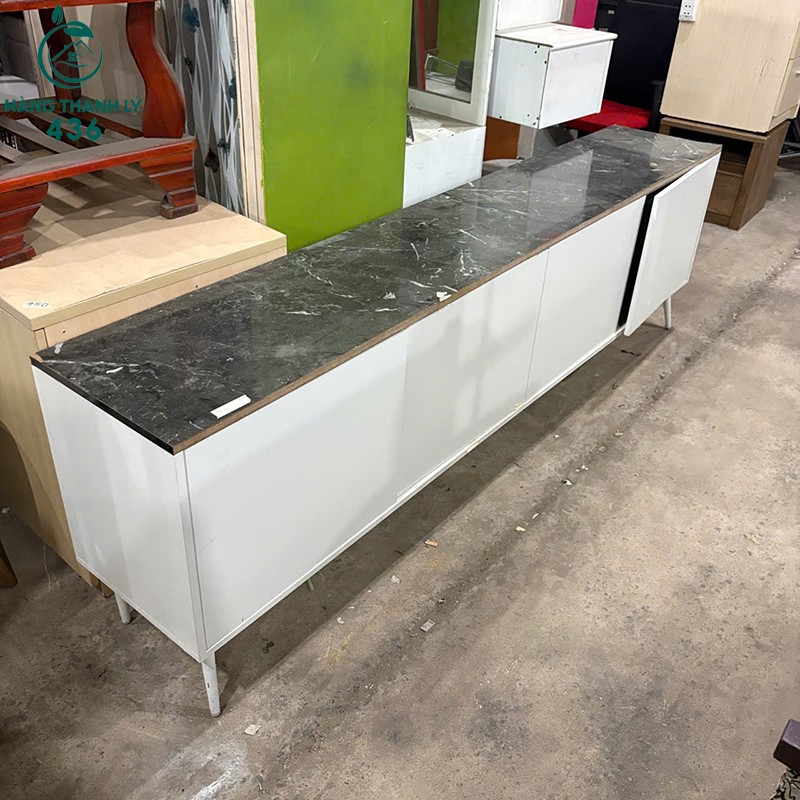 Kệ Tivi Cũ Mặt Giả Đá Đen Dài 2m3 Sang Trọng 2m3x40x70-2-copy Kệ Tivi Cũ Mặt Giả Đá Đen Dài 2m3 Sang Trọng