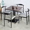 Bàn Ghế Cafe Bull Nệm Xám 99%