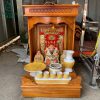 Bàn Thờ Thần Tài Bằng Gỗ Cũ Màu Nâu