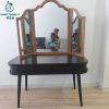 Bàn Trang Điểm Ba Gương Cũ Màu Nâu Trầm 1m2