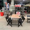 Bộ Bàn Ghế Quán Ăn Cũ Bốn Chỗ Ngồi Tiện Lợi
